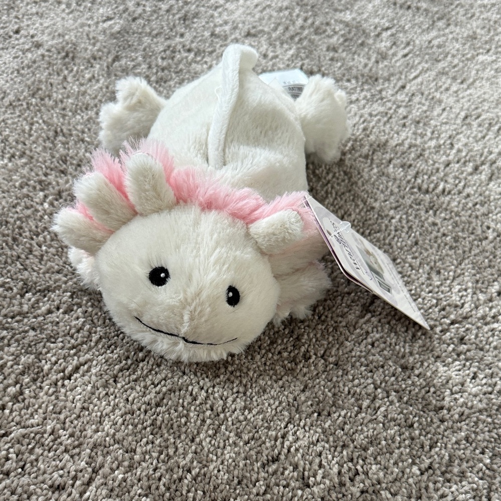 Warmies Axolotl Plush Companion for Small Pets